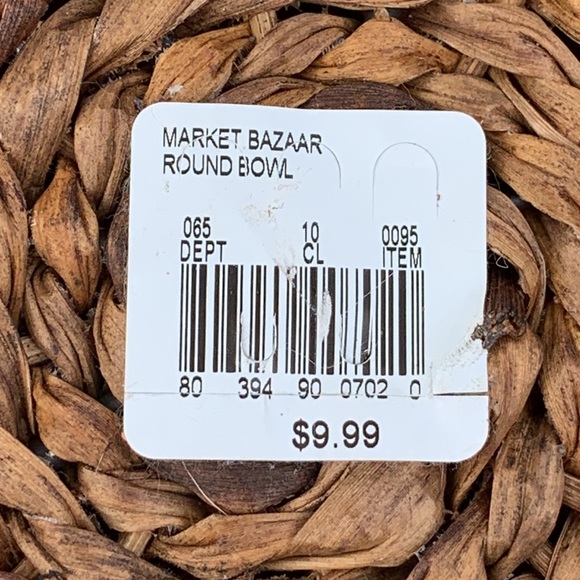 Market Bazaar Round Woven Bowls - Picture 2 of 4